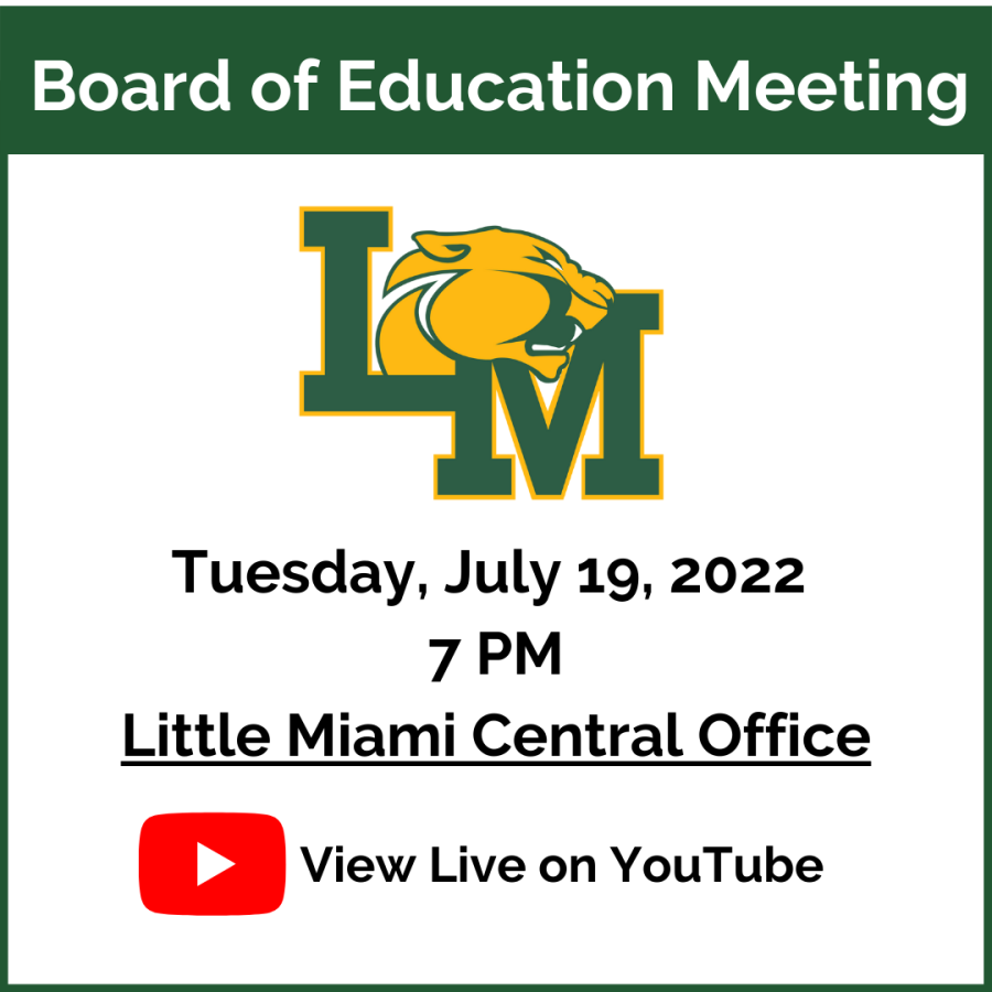 board of education meeting notice july 19th